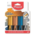 MAPED Glitter Fluo Peps Metálfényű Szövegkiemelő Készlet – 4 Szín (1-5 mm)
