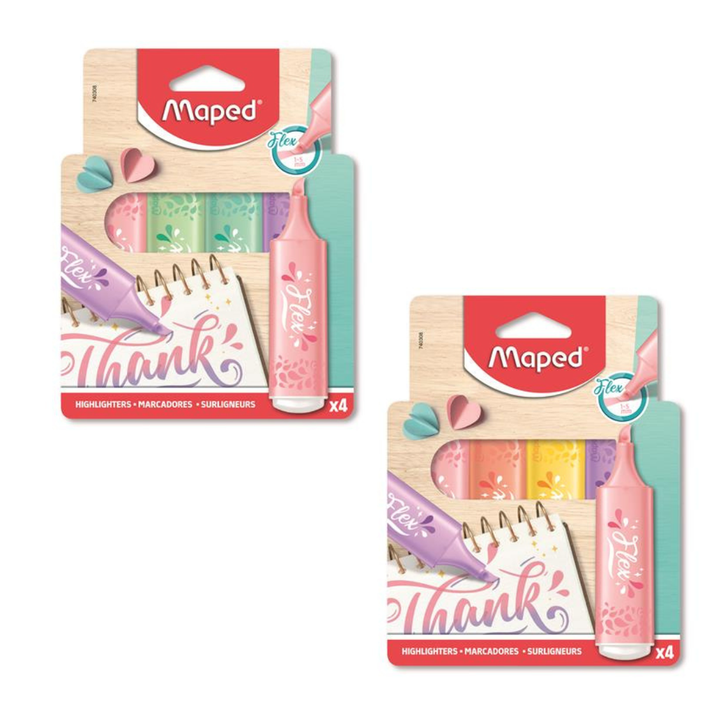 MAPED Fluo Peps Flex Pastel Szövegkiemelő Készlet (1-5 mm)