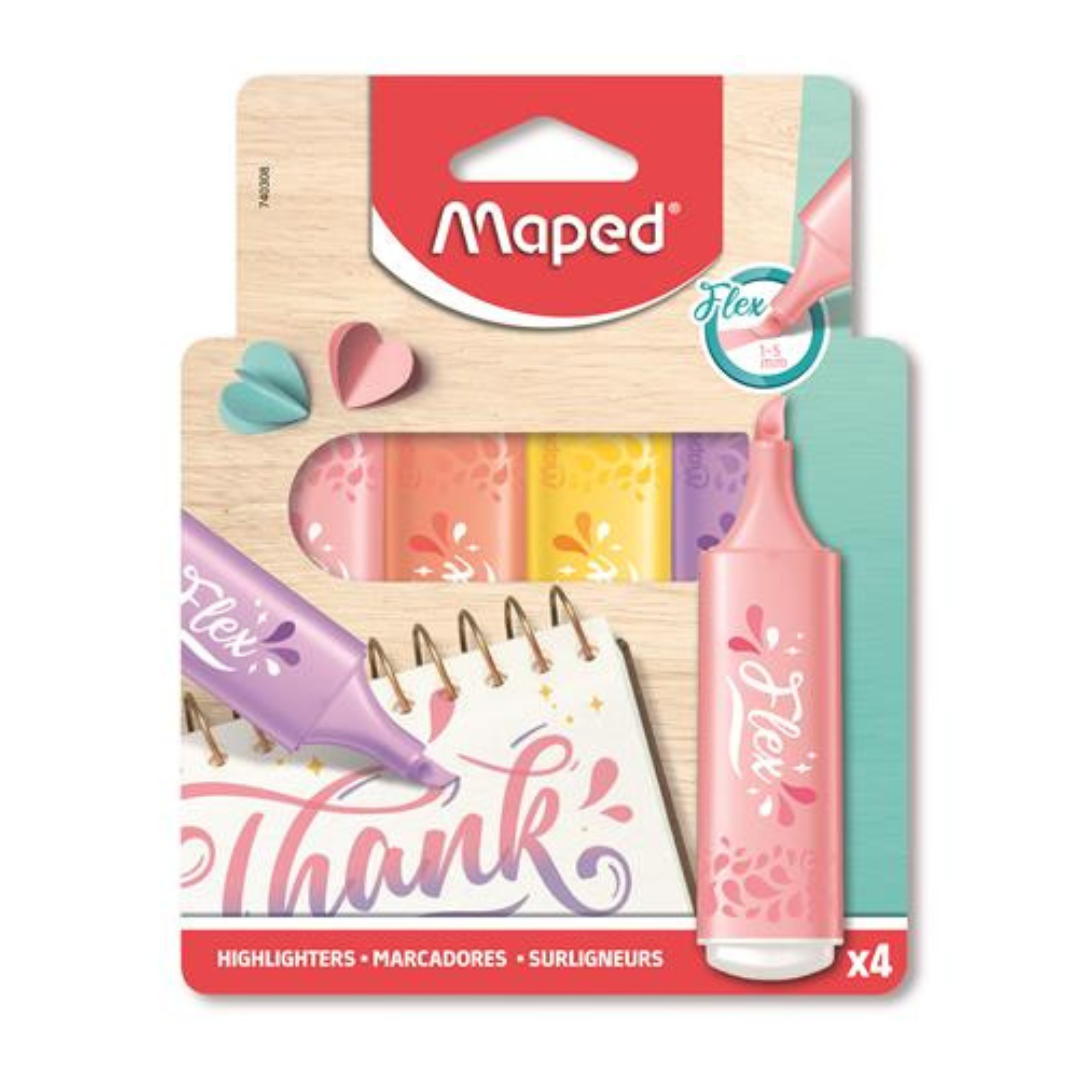 MAPED Fluo Peps Flex Pastel Szövegkiemelő Készlet (1-5 mm)