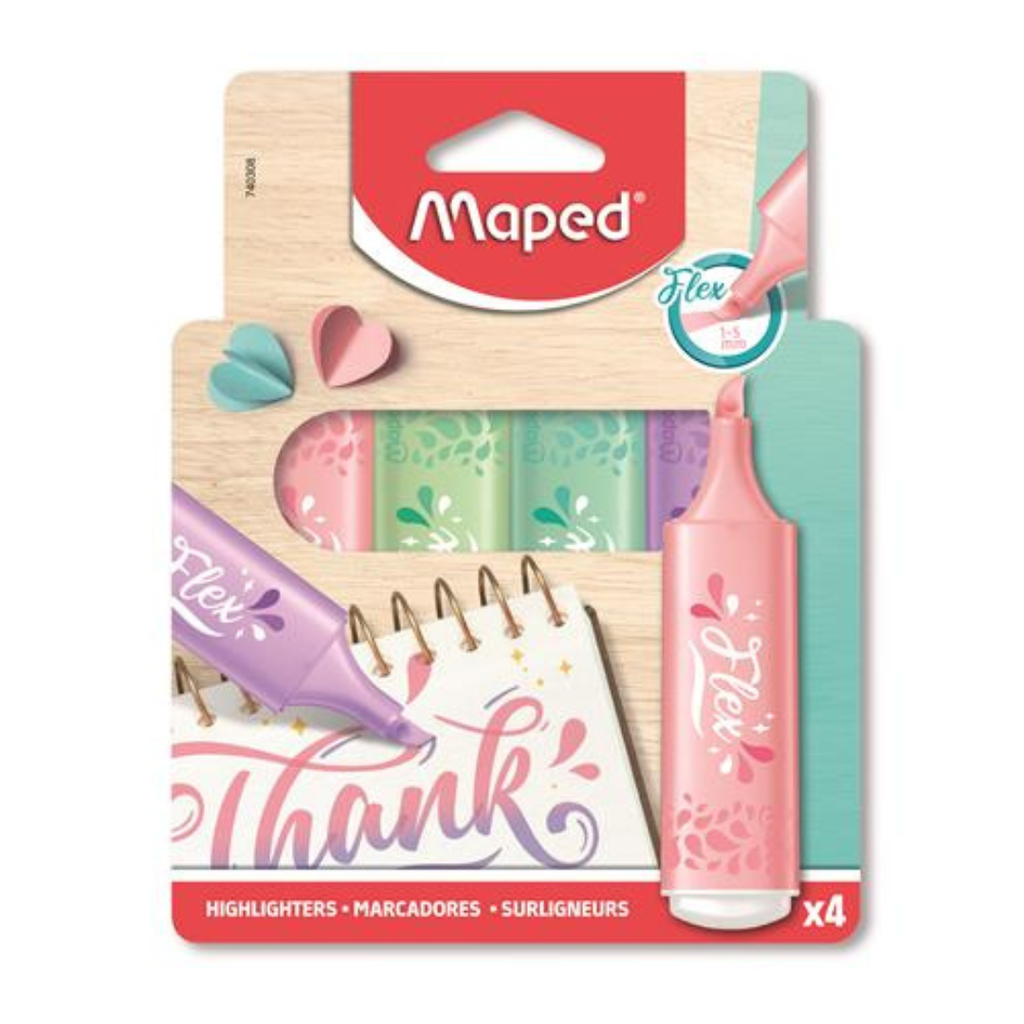 MAPED Fluo Peps Flex Pastel Szövegkiemelő Készlet (1-5 mm)