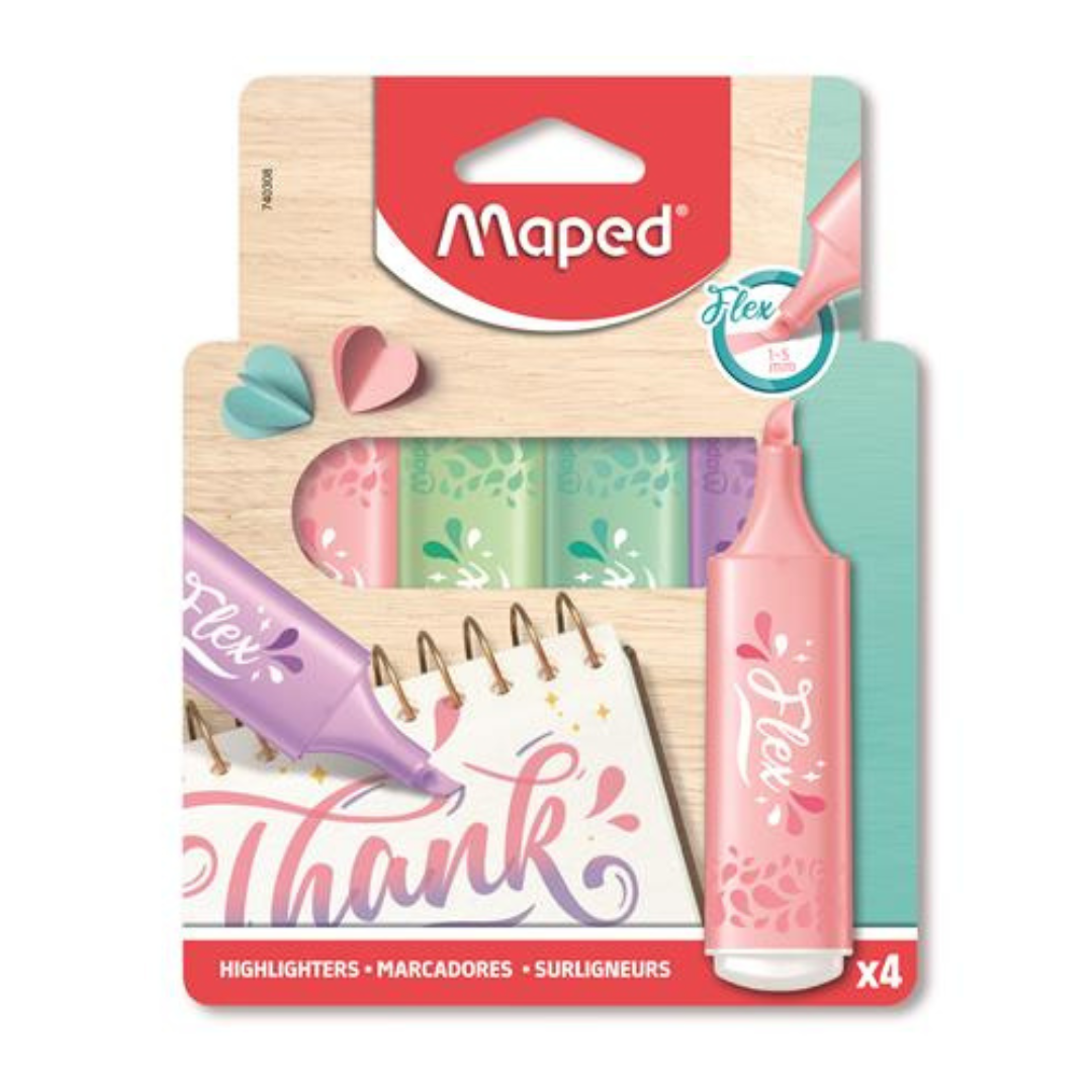 MAPED Fluo Peps Flex Pastel Szövegkiemelő Készlet (1-5 mm)