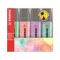 STABILO BOSS Original Pastel2 Szövegkiemelő Készlet – 4 Szín (2-5 mm)
