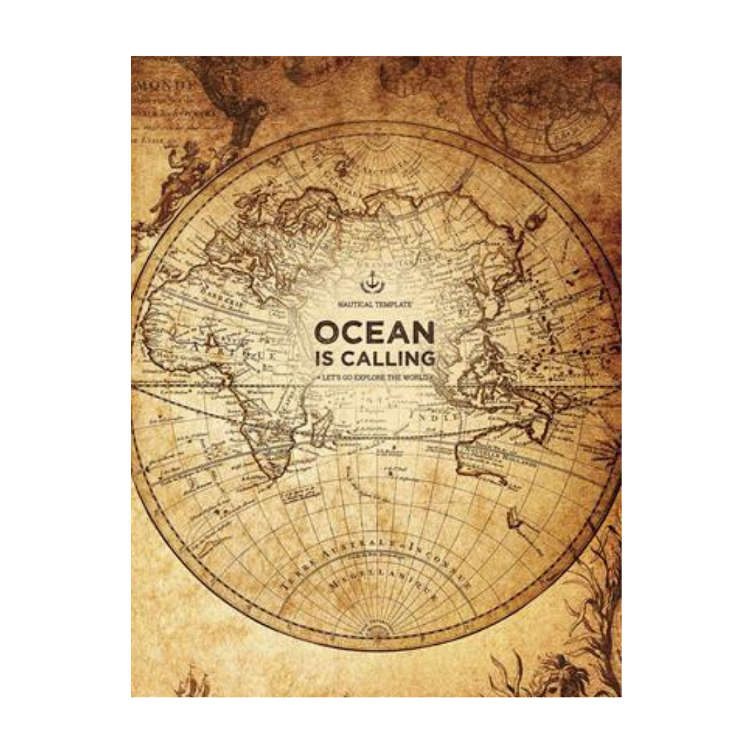 SHKOLYARYK Ocean is Calling Füzet – tűzött, A4, kockás, 40 lap