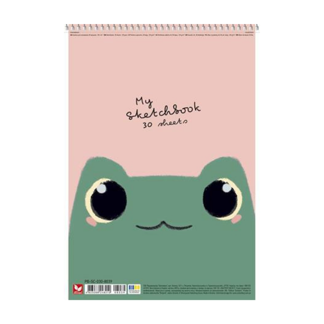 SHKOLYARYK My Scetchbook Vázlatfüzet – spirál, A4, 120 g, 30 lap - Állatok