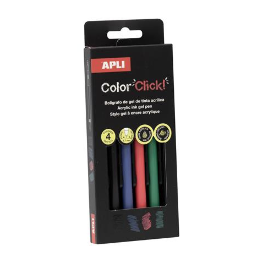 APLI Color Click zseléstoll, akril tinta, 4 szín