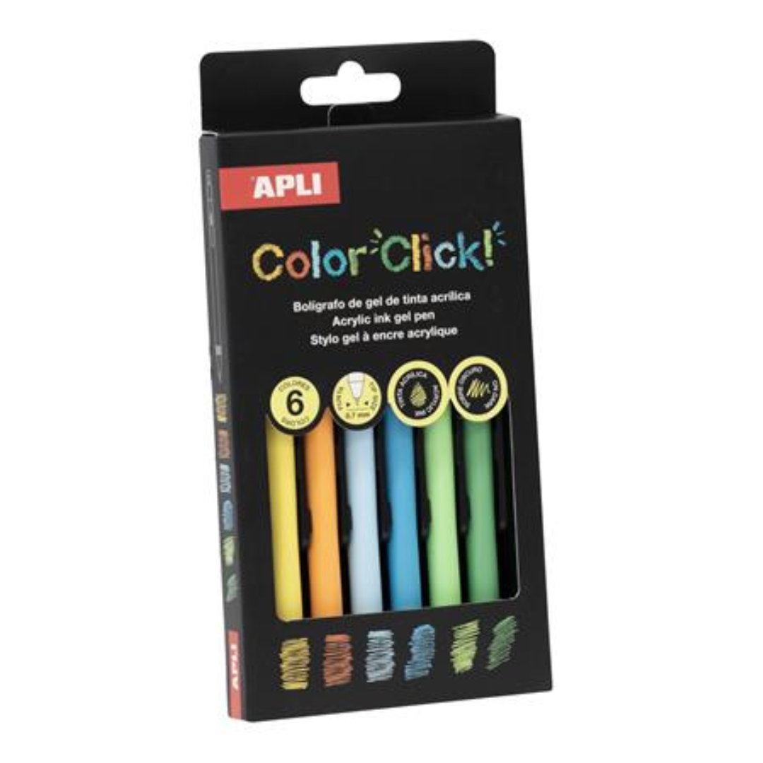 APLI Color Click zseléstoll, akril tinta, őszi színek – 6 db