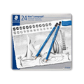 STAEDTLER Mars Lumograph 100 grafitceruza készlet fém dobozban, 24 db