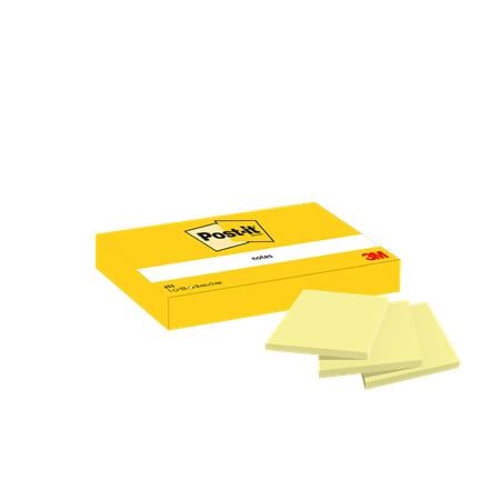 3M POSTIT Öntapadó jegyzettömb – 38x51 mm, 3x100 lap, kanári sárga