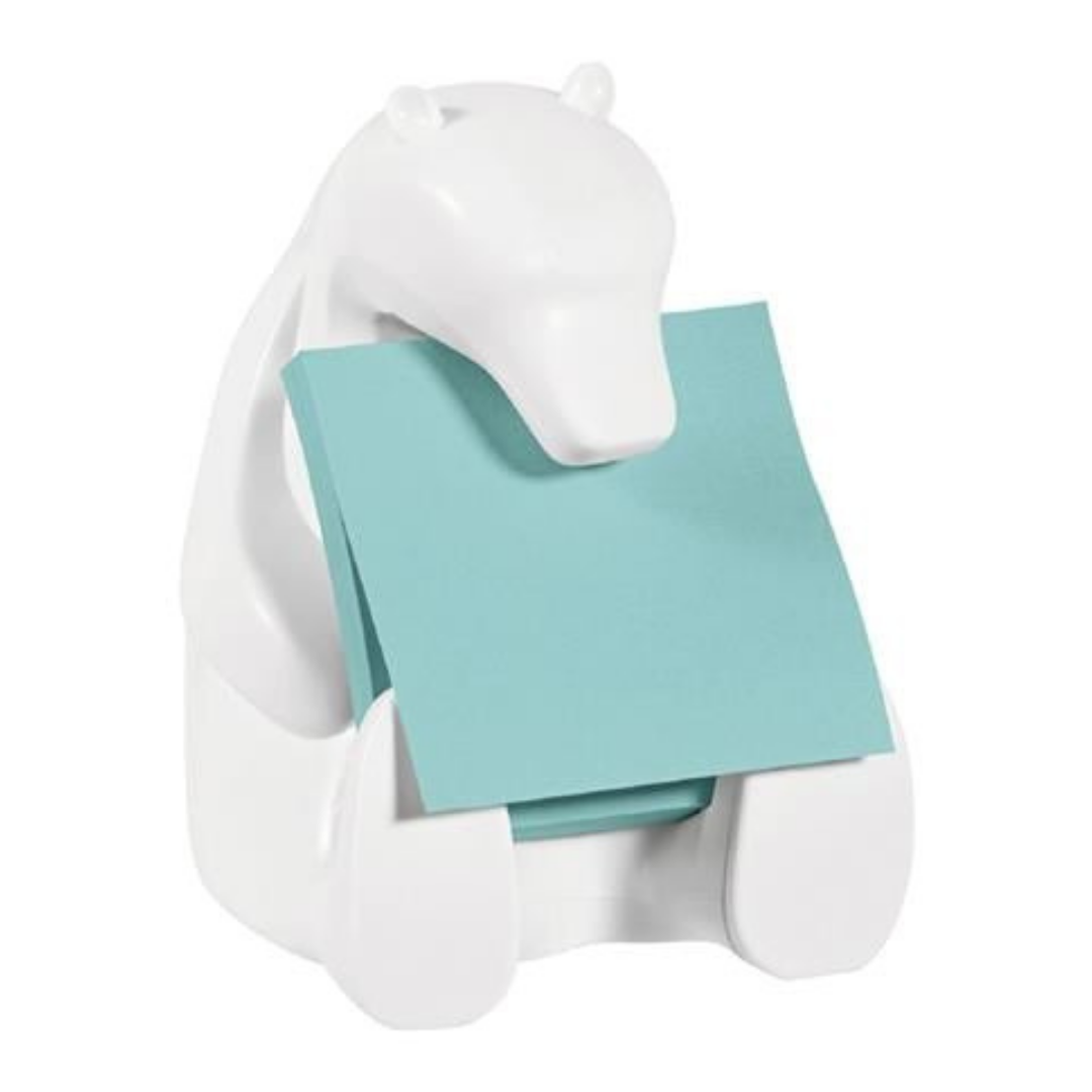3M POSTIT Jegyzettömb adagoló – Z, Jegesmedve, fehér