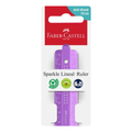 FABER-CASTELL Sparkle Vonalzó – műanyag, törhetetlen, 15 cm