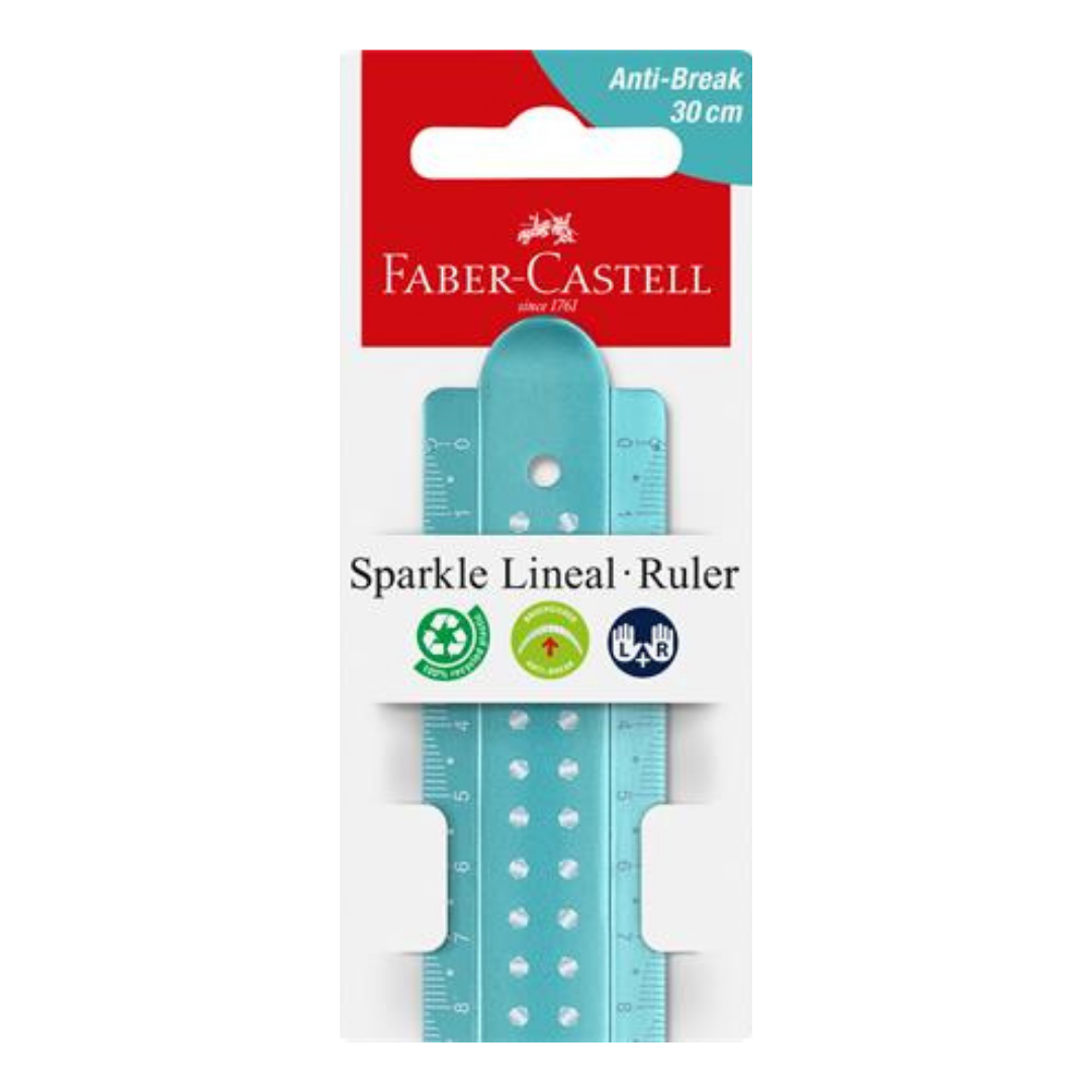 FABER-CASTELL Sparkle Vonalzó – műanyag, törhetetlen, 30 cm