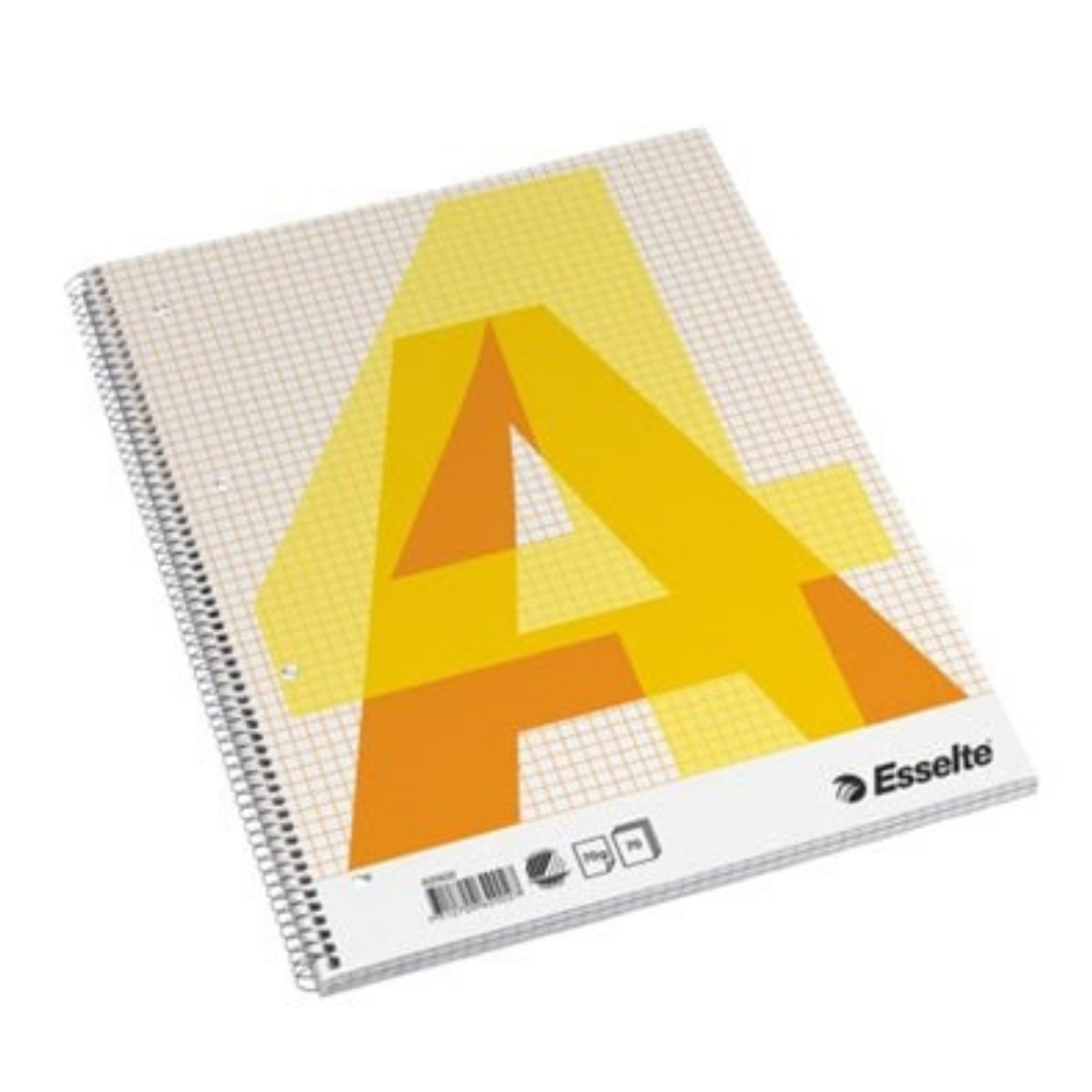 ESSELTE Spirálfüzet – A4, kockás, 70 lap