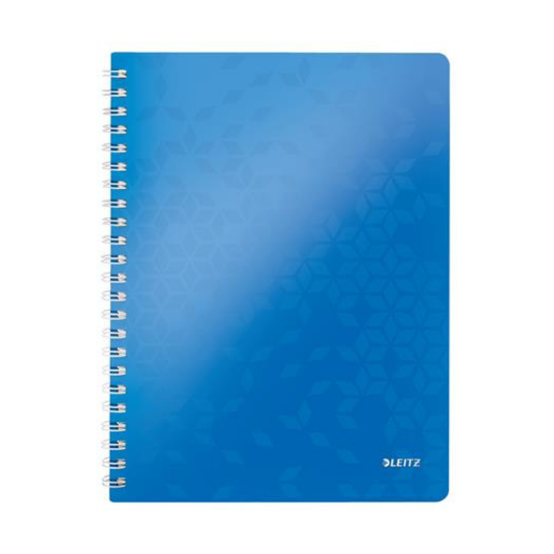 LEITZ Wow Spirálfüzet – A4, kockás, 80 lap