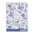 SHKOLYARYK Provence Spirálfüzet – A4+, kockás, 80 lap